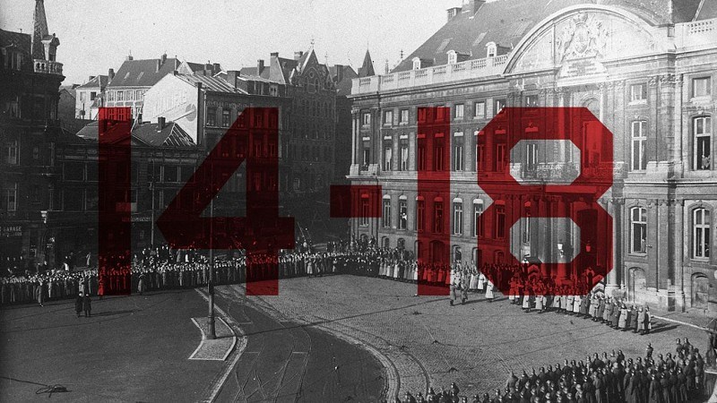 [ToTrad DE] Liège durant la Grande Guerre - Détail de couverture de l'itinéraire
