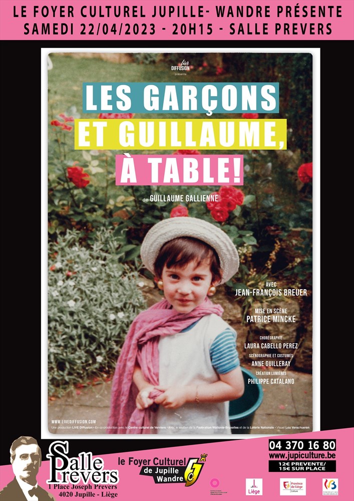 Photo de Les garçons et Guillaume à table // Théâtre