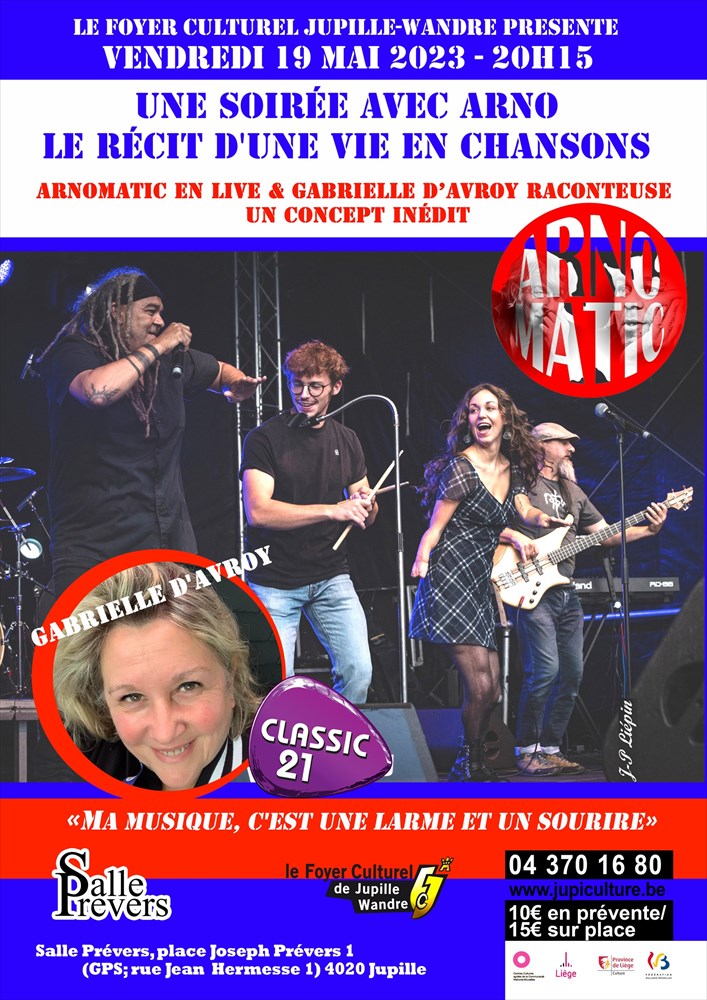 Photo de une soirée avec Arno, le récit d'une vie en chansons 